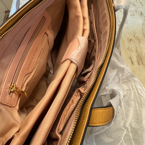 Poppy and Peonies Go Getter Tote Camel - Picture 5 of 11